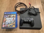 PlayStation 4 Slim 500GB | Kompletny Zestaw + Pad + GTA V i inne GRY!