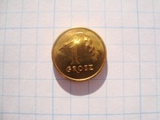 Polska moneta 1 gr grosze rok 2024