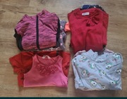 Paka ubrań dziewczynka 122 128 