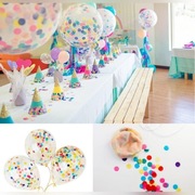 Balony na hel z konfetti , 10szt 