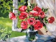 Obraz ręcznie malowany.