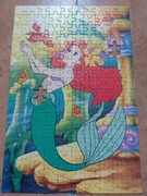 Puzzle Syrenka - Disney; 160 elementów minus dwa brakujące