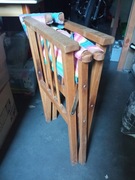 2 szt krzesło reżyserskie składane z podłokietnikami kamping 