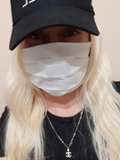 Maseczka bawełniana dwuwarstwowa  Mieta