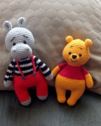 Maskotki wykonane na szydełku 