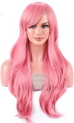 Wlosy syntetyczne rozowe-70cm