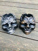 Pojemnik gipsowy czaszka - w dwóch kolorach