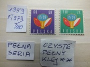 2szt. znaczki pełna seria Fi 979 Polska 1959r. PRL TPPCH czyste **