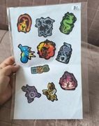Naklejki Pokemon 10 sztuk wz13