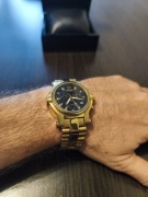 Zloty zegarek Estana Thor super wyglada na reku, masywny