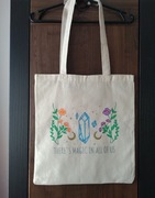 Eko torba ręcznie malowana torba materiałowa na zakupy shopper bag