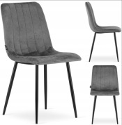 KRZESŁO TAPICEROWANE WELUROWE