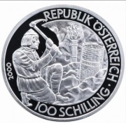 Srebrna moneta 100 SZ. CELTOWIE 1/2 (0,58) oz srebra 999. Czytaj opis.