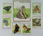 Znaczki pocztowe tematyczne - motyle