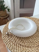 Nowoczesna patera/podstawka – biały gips ceramiczny