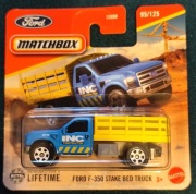 Matchbox 2025 FORD F-350 STAKE BED TRUCK INC 95/125Nowy 1:64