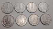 Zestaw monet 1 zł z przedziału 1975-1986