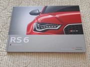 2013 Audi RS6 RS 6 AVANT Prospekt angielski twarde okładki