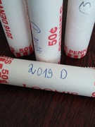 Rolka bankowa 1 cent Lincoln 2019D