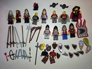 LEGO Castle Rycerze: 2 SMOKI, 3 KONIE, 12 Fig (Basil, Willa) AKCESORIA