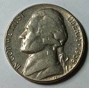 MONETA 5 CENTÓW U.S.A. 1968. (238)