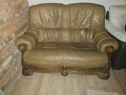 Sofa 2os w jasnej skórze