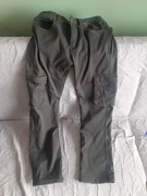 Spodnie bojówki męskie ocieplane polarem zielone