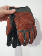 Rękawice motocyklowe Shima Caliber POLSKIE wzmocnione czarno brązowe r. M