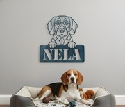 TABLICZKA OBRAZ AŻUROWY PIES