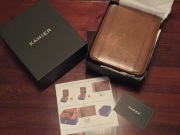 KAMIER Pudełko Szkatułka Etui na zegarki kieszonka na AirTag NOWE