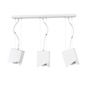 NOWOCZESNA LAMPA PABLO 3 WHITE BIAŁA | EMIBIG