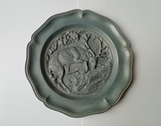 kolekcjonerski talerz cynowy, Jeleń