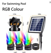 Solarne oświetlenie stawu IP68 Wodoodporne zatapialne światła LED