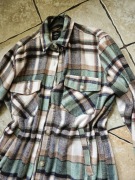 Bluza-koszula w kratę odcienie zieleni rozm42