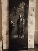 Obraz "Nocny spacer" Akryl na płótnie 40x120