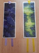 Zakładki do książki galaktyka rękodzieło 2 sztuki