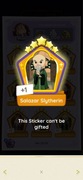 Karta złota Monopoly Go naklejka Salazar Slytherin