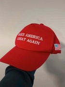 Nowa Czerwona czapka z daszkiem męska Trump Rozmiar Uniwersalny