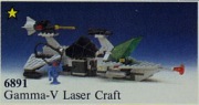 LEGO Classis Space 6891 Gamma V Laser Craft