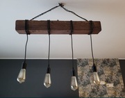 Lampa drewniana wisząca