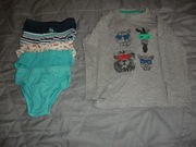 Majteczki chłopięce  98-104 - 5 szt. z bluzeczką 