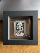 Rectangular Dragon 2018 Proof, 1oz Ag