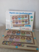 Zabawka Montessori Gra edukacyjna Magnetyczny labirynt Sortowanie kolorów