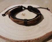 Skórzana bransoletka męska