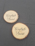 Wesołych Świąt. Podkładka pod kubek, dekoracja na stół Wigilijny.