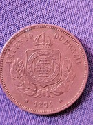 100 Reis 1871 Imperio 