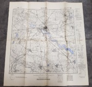 Przedwojenna mapa Choszczna i okolic