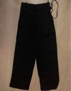 spodnie szerokie damskie zara wiskoza 