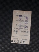 Magnes Bilet Konstadt (Wołczyn) - Dresden