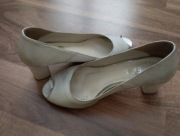 Buty na obcasie srebrne Venetti 37 skóra